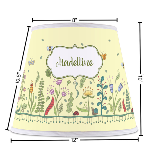 Nature Inspired Poly Film Empire Lampshade - Dimensions