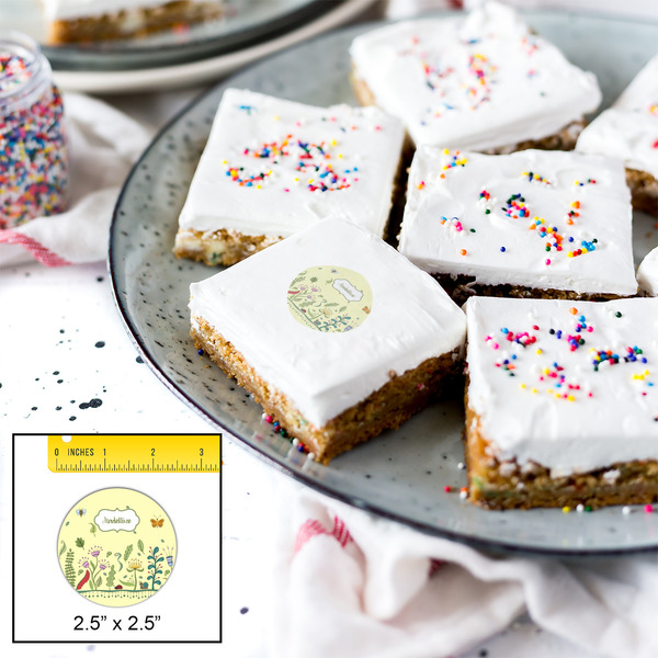 Nature Inspired Printed Icing Circle - Medium - In Context