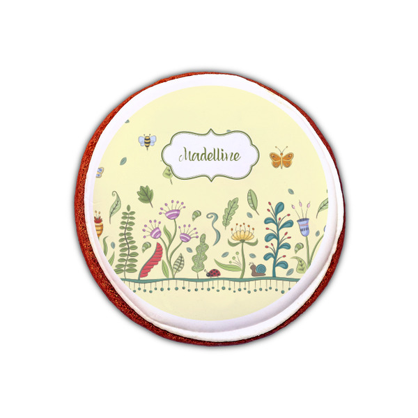 Nature Inspired Printed Icing Circle - XSmall - On Cookie