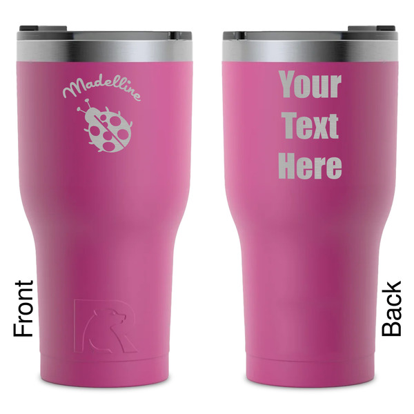 Custom Nature Inspired RTIC Tumbler - Magenta - Laser Engraved - Double-Sided (Personalized)