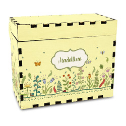 Nature Inspired Wood Recipe Box - Full Color Print (Personalized)