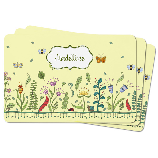 Nature Inspired Rectangular Fridge Magnet - THREE