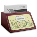 Nature Inspired Red Mahogany Business Card Holder (Personalized)