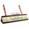 Nature Inspired Red Mahogany Nameplate with Business Card Holder (Personalized)