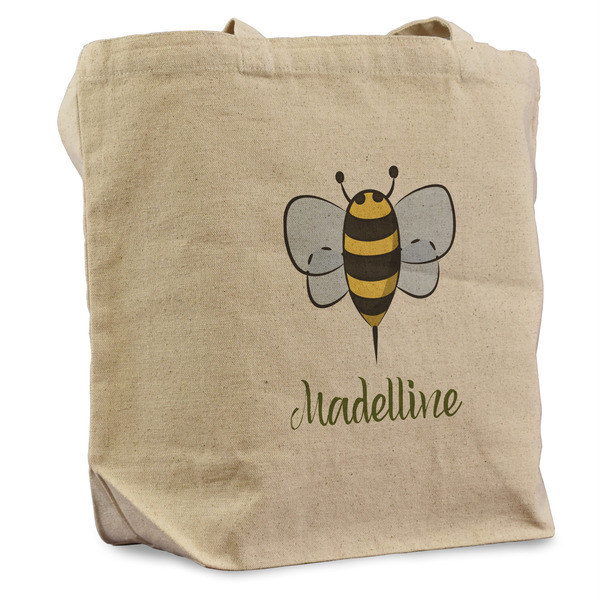 Custom Nature Inspired Reusable Cotton Grocery Bag (Personalized)