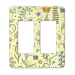 Nature Inspired Rocker Style Light Switch Cover - Two Switch