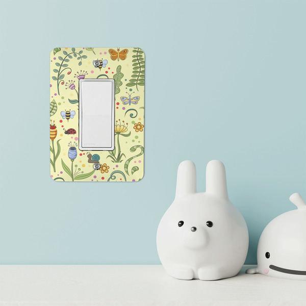 Nature Inspired Rocker Light Switch Covers - Single - IN CONTEXT