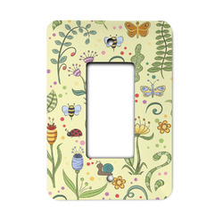 Nature Inspired Rocker Style Light Switch Cover - Single Switch