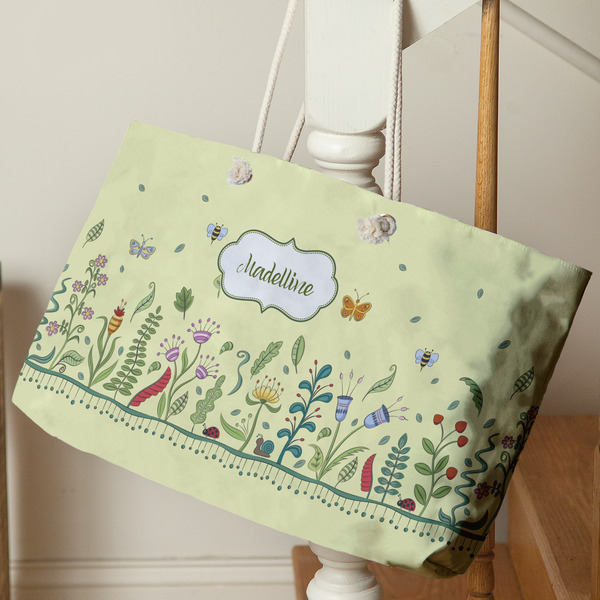 Nature Inspired Large Rope Tote - Life Style