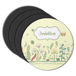 Nature Inspired Round Rubber Backed Coasters - Set of 4 (Personalized)
