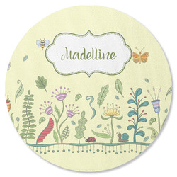 Nature Inspired Round Rubber Backed Coaster (Personalized)