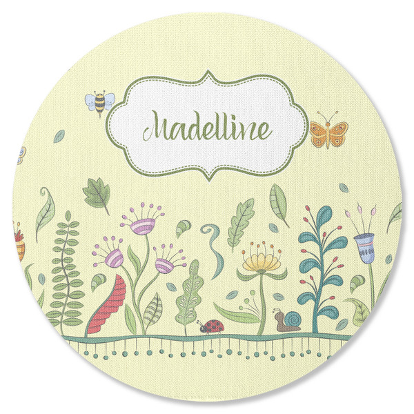 Custom Nature Inspired Round Rubber Backed Coaster (Personalized)