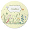 Nature Inspired Round Coaster Rubber Back - Single