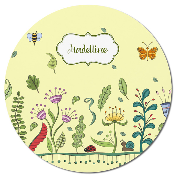 Nature Inspired Round Fridge Magnet - FRONT