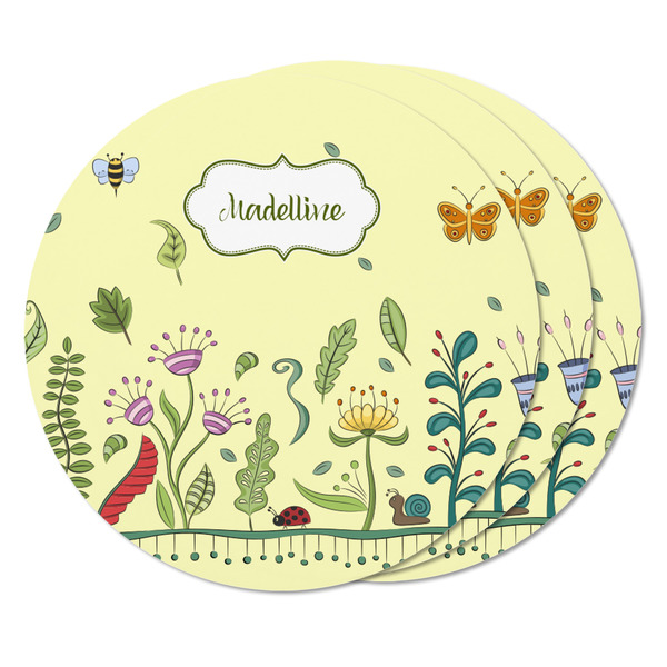 Nature Inspired Round Fridge Magnet - THREE