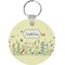 Nature & Flowers Round Keychain (Personalized)