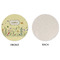 Nature Inspired Round Linen Placemats - APPROVAL (single sided)