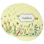 Nature Inspired Round Paper Coasters w/ Name or Text