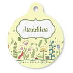 Nature Inspired Round Pet ID Tag (Personalized)