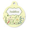 Nature Inspired Round Pet ID Tag - Large - Front