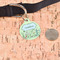 Nature Inspired Round Pet ID Tag - Large - In Context