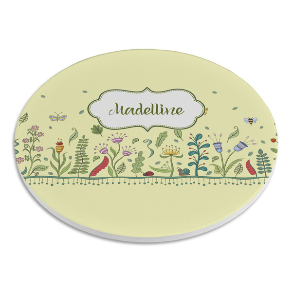 Nature Inspired Round Stone Trivet - Angle View