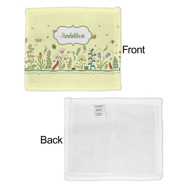 Nature Inspired Security Blanket - Front & White Back View