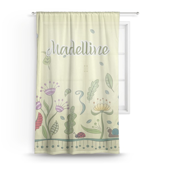 Custom Nature Inspired Sheer Curtain - 50"x84" (Personalized)