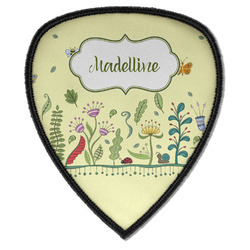 Nature Inspired Iron on Shield Patch A w/ Name or Text