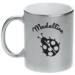 Nature Inspired Metallic Silver Mug (Personalized)