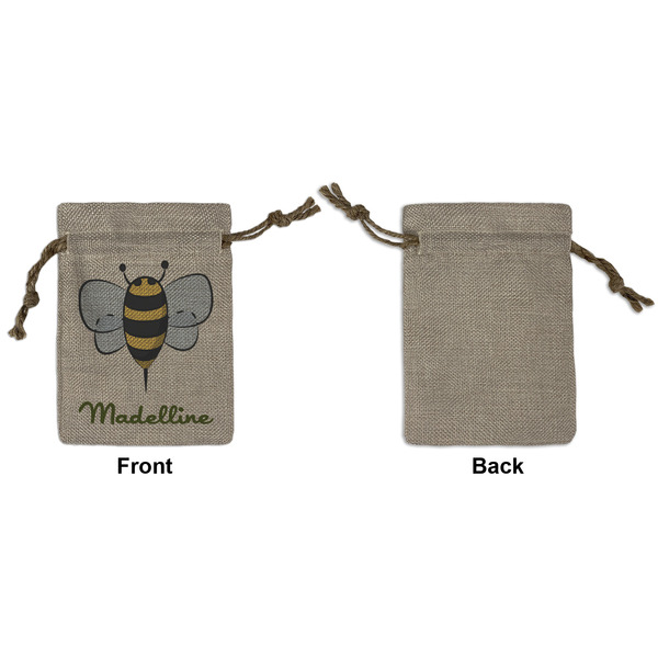 Nature Inspired Small Burlap Gift Bag - Front Approval