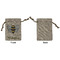 Nature Inspired Small Burlap Gift Bag - Front Approval