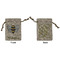 Nature Inspired Small Burlap Gift Bag - Front & Back (Personalized)