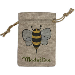Nature Inspired Small Burlap Gift Bag - Front (Personalized)