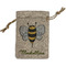 Nature Inspired Small Burlap Gift Bag - Front