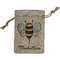 Nature Inspired Small Burlap Gift Bag - Front (Personalized)