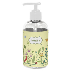 Nature Inspired Plastic Soap / Lotion Dispenser (8 oz - Small - White) (Personalized)