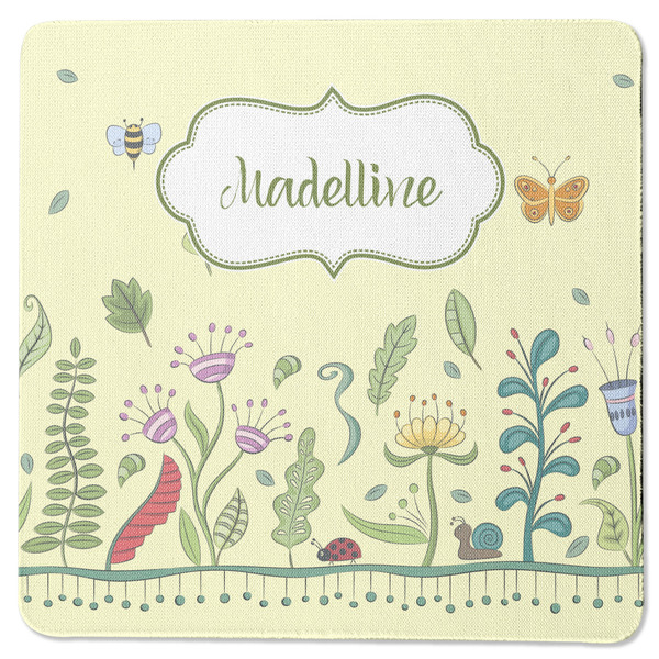 Custom Nature Inspired Square Rubber Backed Coaster (Personalized)