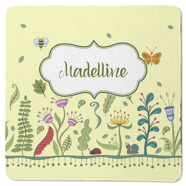 Nature Inspired Square Coaster Rubber Back - Single