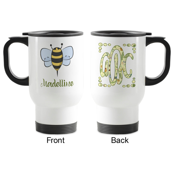 Nature Inspired Stainless Steel Travel Mug with Handle - Apvl