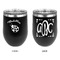 Nature Inspired Stainless Wine Tumblers - Black - Double Sided - Approval