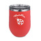Nature Inspired Stainless Wine Tumblers - Coral - Double Sided - Front