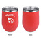 Nature Inspired Stainless Wine Tumblers - Coral - Single Sided - Approval