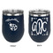 Nature Inspired Stainless Wine Tumblers - Navy - Double Sided - Approval