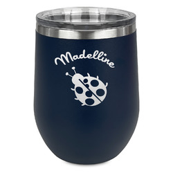Nature Inspired Stemless Wine Tumbler - 5 Color Choices - Stainless Steel  (Personalized)