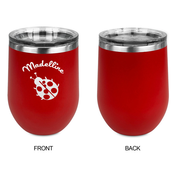 Nature Inspired Stainless Wine Tumblers - Red - Single Sided - Approval