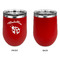 Nature Inspired Stainless Wine Tumblers - Red - Single Sided - Approval