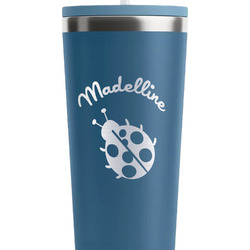 Nature Inspired RTIC Everyday Tumbler with Straw - 28oz - Steel Blue - Double-Sided (Personalized)