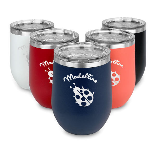 Nature Inspired Steel Wine Tumblers Multiple Colors