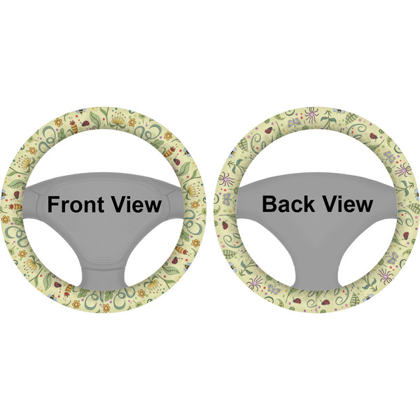 Nature Inspired Steering Wheel Cover- Front and Back